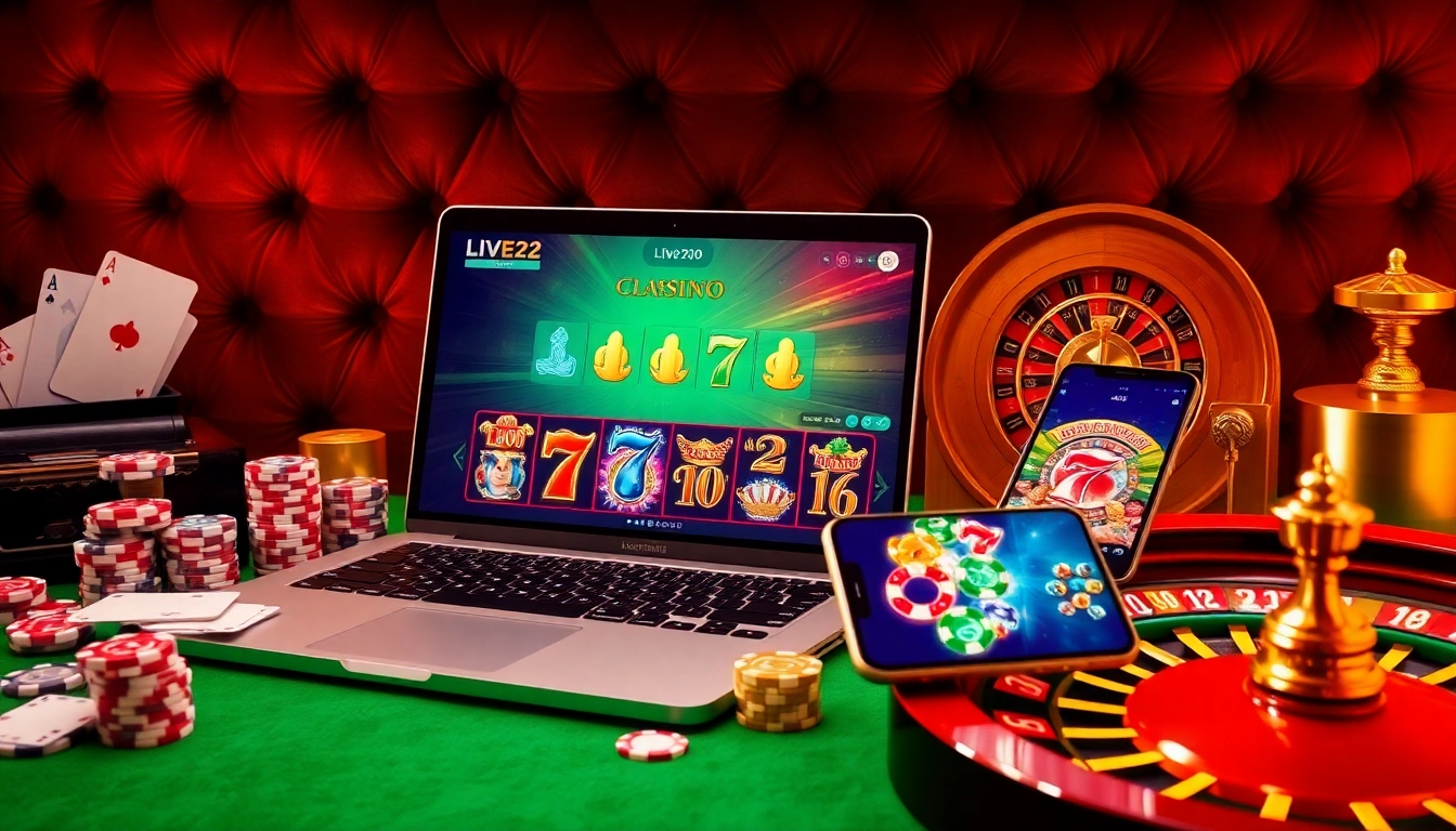 Play exciting Live22 slot games with free credit live22 and vibrant casino elements.