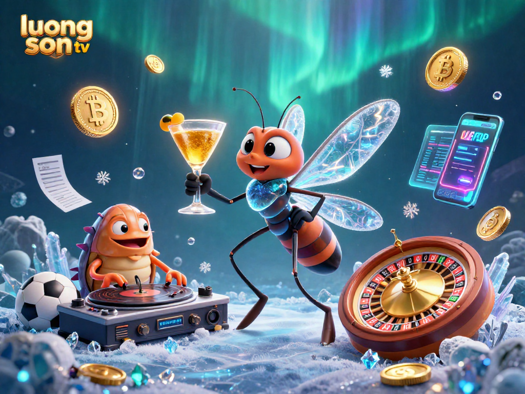 Experience thrilling gameplay on luong son tv, featuring vibrant casino characters and sports betting elements.