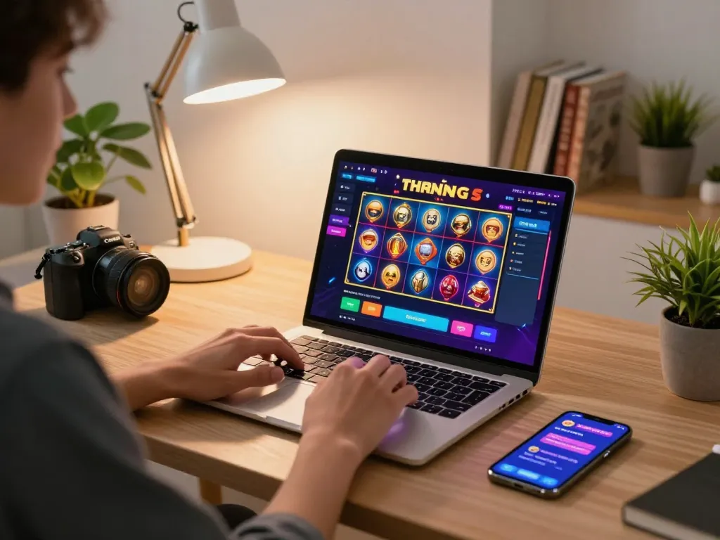 Player exploring exciting online slots at HM88 for a thrilling gaming experience.