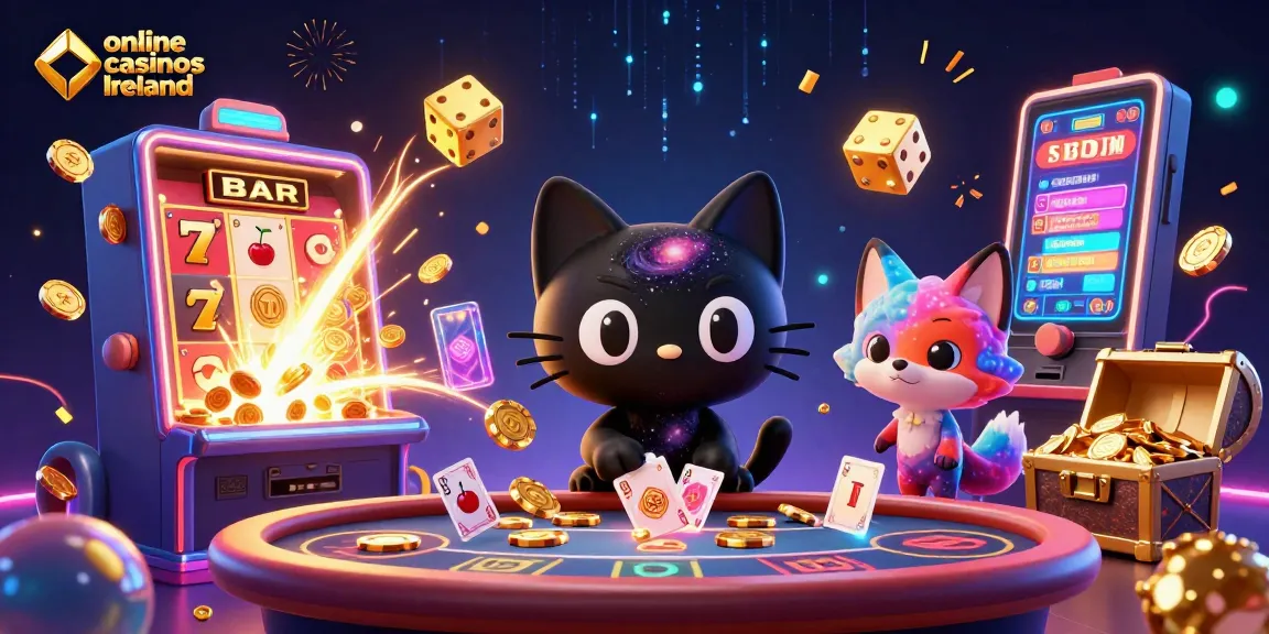 Experience thrilling gameplay at online casinos Ireland with vibrant slot machines and dynamic characters.