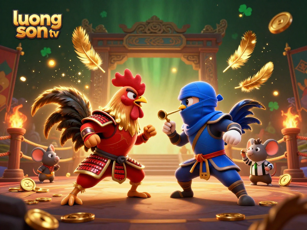 Experience thrilling action with luong son tv as fighting roosters battle in an electrifying arena.
