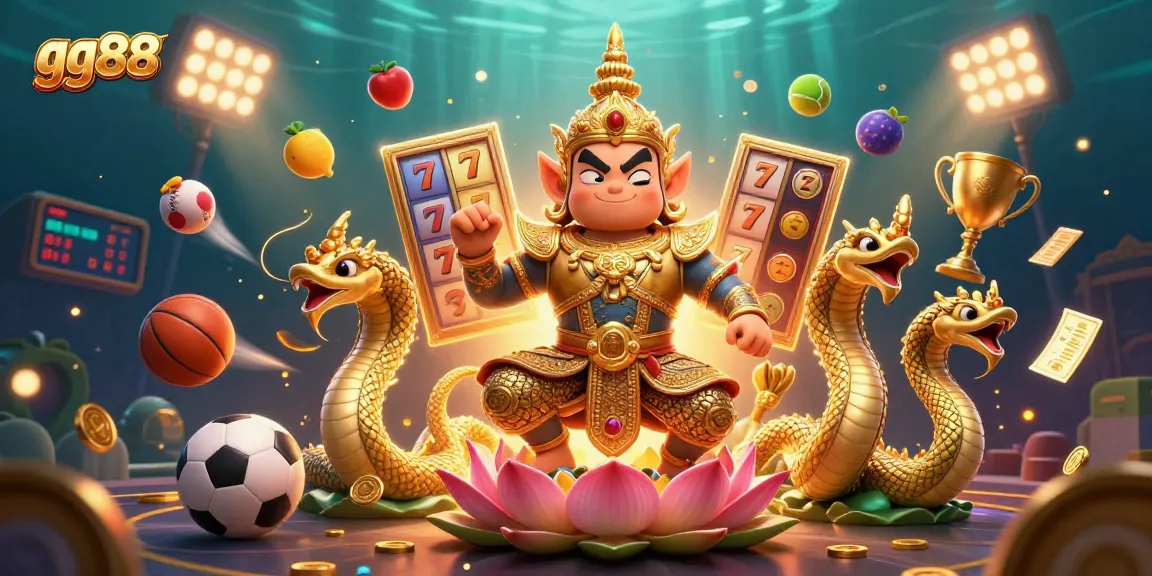 Engage with exciting slots at gg88 in a vibrant Thai casino scene packed with dynamic gaming elements.