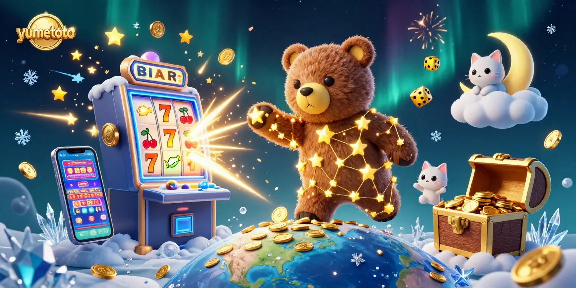 Experience yumetoto’s vibrant gaming universe with a cascade of slots, coins, and cosmic characters!