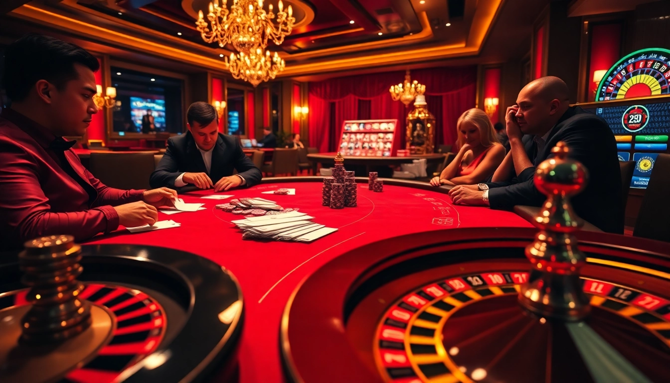 XX88 Baccarat table offering high stakes action for dedicated gamblers in an elegant casino.