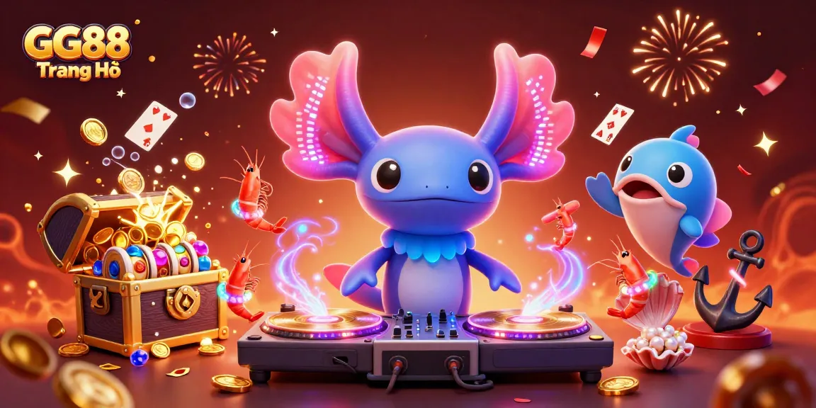 Experience exciting gameplay at GG88 Trang Chủ with vibrant characters and dynamic gambling elements.
