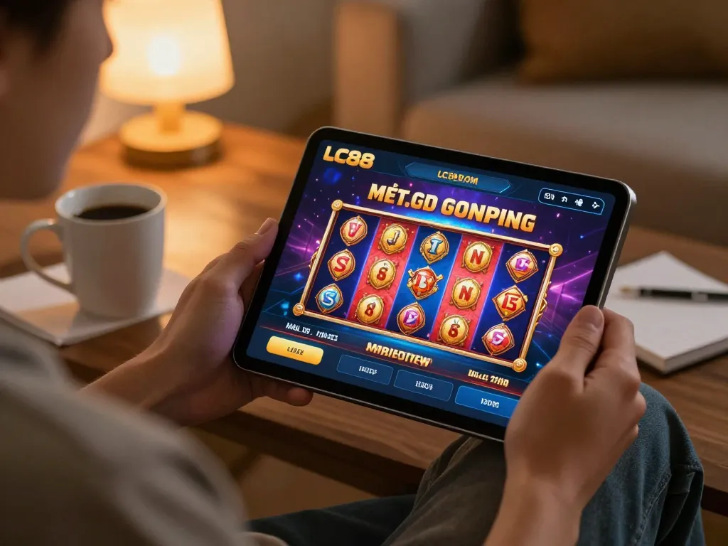 Experience dynamic online gaming with the LC88 com casino app showcasing vibrant slot games.