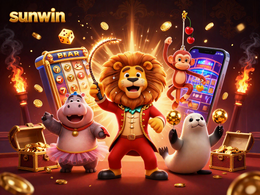 Experience thrilling gameplay at Sunwin with vibrant casino elements and dynamic characters.