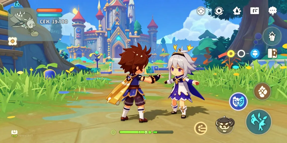 Interactive fantasy gameplay scene featuring a character engaged in a hentai game.