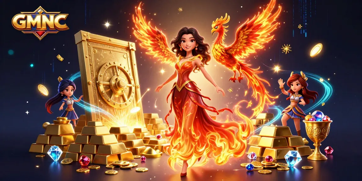 Experience winning strategies with GMNC in this vibrant, dazzling casino scene.