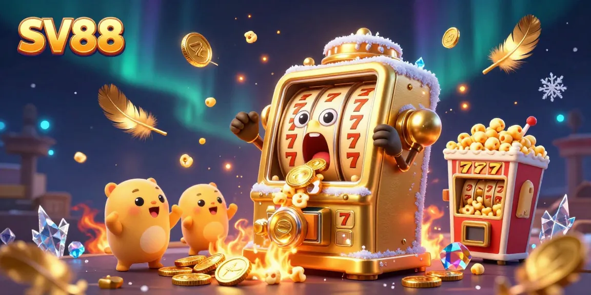 Experience SV88's thrilling jackpot moments with this vibrant 3D casino illustration.