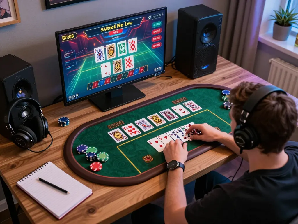 Engaging gameplay at SV368 shows a player immersed in thrilling online casino action.