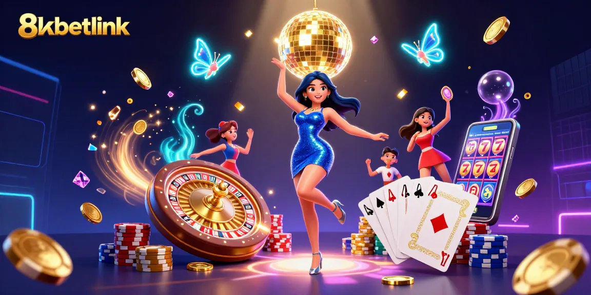 Experience thrilling wins at 8xbetlink with vibrant casino elements, captivating dance, and dynamic gameplay features.