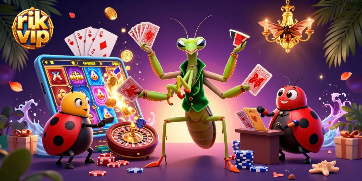 Experience the excitement of rik vip with vibrant casino elements in a richly detailed scene.