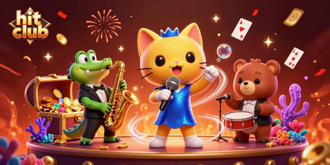 Win big at hit club with lively cartoon characters amid casino thrills and celebrations!