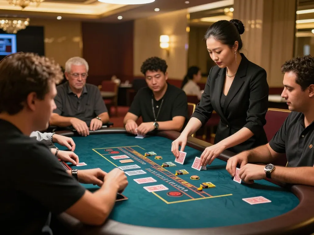 Live dealer casino scene at nhà cái Net88 showcasing player engagement and professional gameplay.
