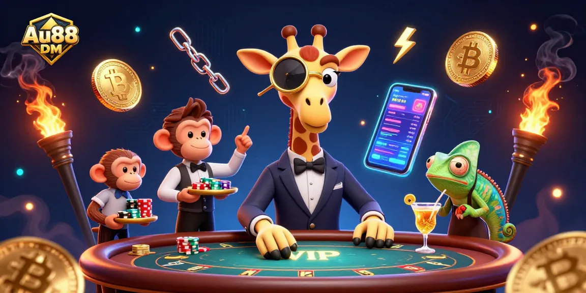 Experience thrilling action at Au88 DM with high-roller giraffe and poker excitement.