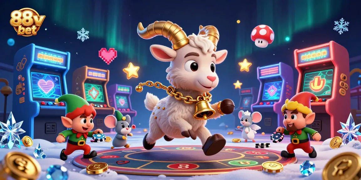 Play exciting games at 88vv bet with festive characters and vibrant casino visuals.